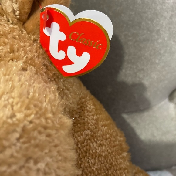 Ty Beanie Baby Classic Chestnut The Reindeer Plaid and Green Antlers - Picture 2 of 5